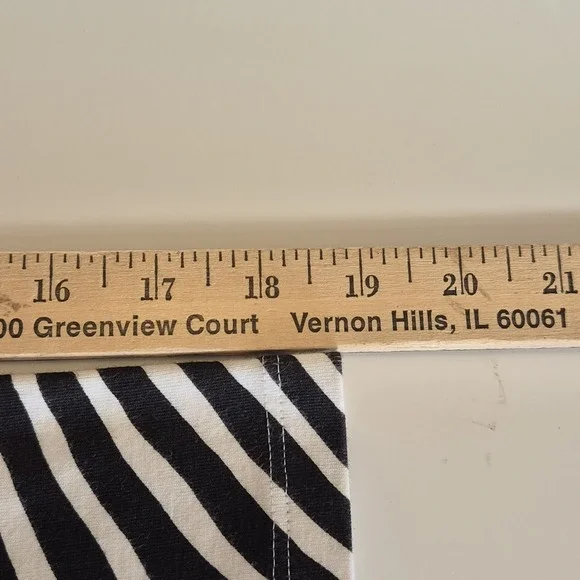 CHICO'S NWT 3 Black White Zebra Print Top 100% Cotton 3/4 Sleeve Tunic Blouse - Picture 7 of 7